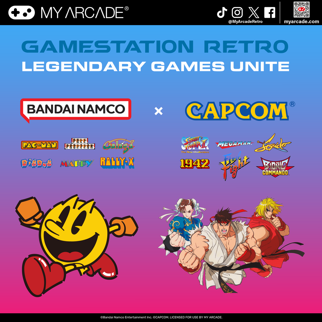 MY ARCADE® to Combine Bandai Namco® and CAPCOM Games in GAMESTATION RETRO at CES 2025