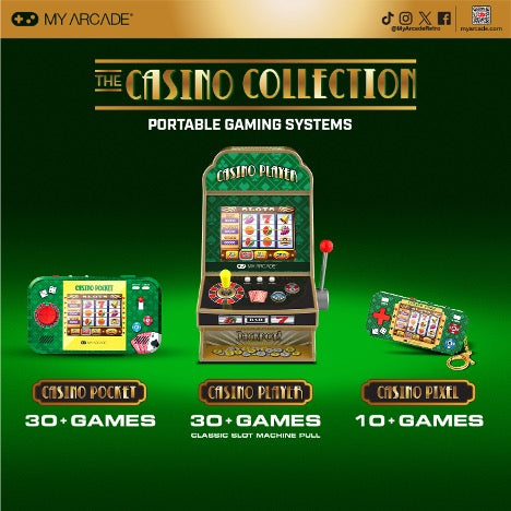 MY ARCADE® Launches CASINO Themed Retro Gaming Devices