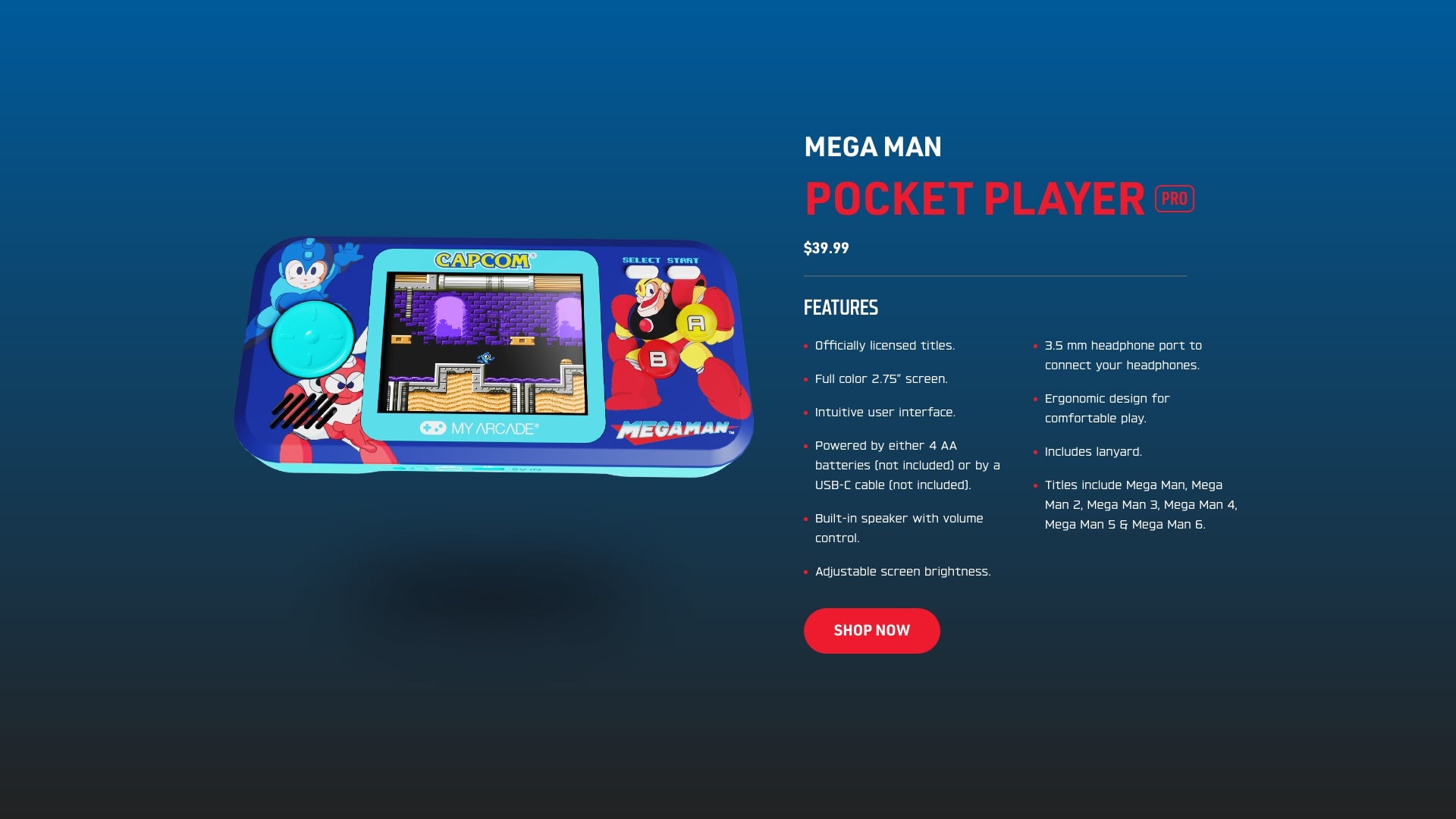 Play Mega Man Anywhere – My Arcade®