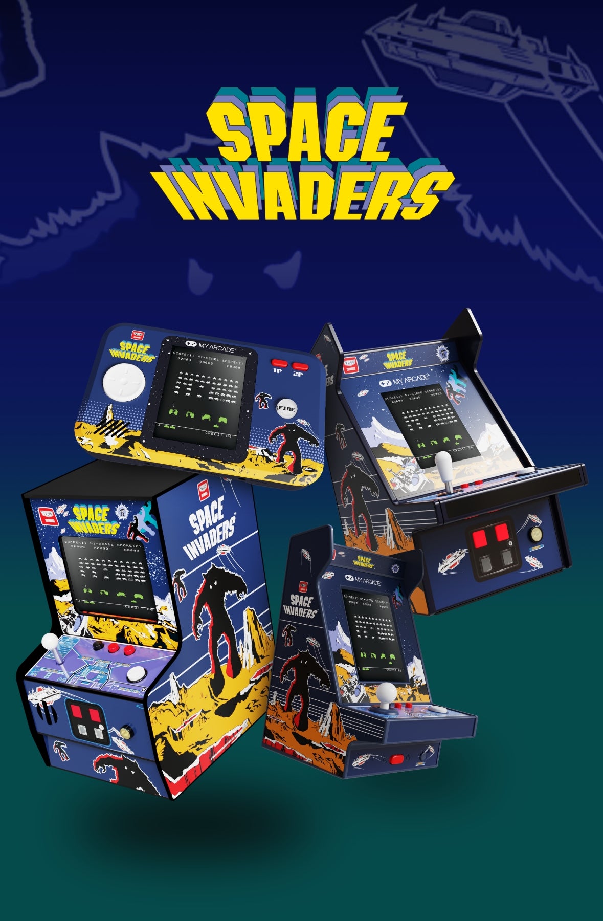 My Arcade Space Invaders Micro Player Retro Játékkonzol (DGUNL-3279 My Arcade Space Invaders Micro Player Retro Játékkonzol (DGUNL-3279