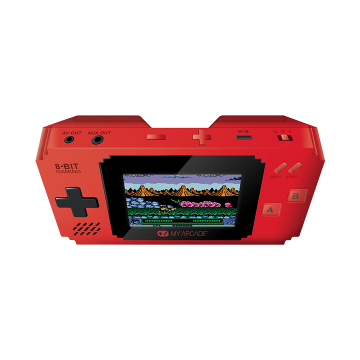 Pixel Player portable retro gaming system top view