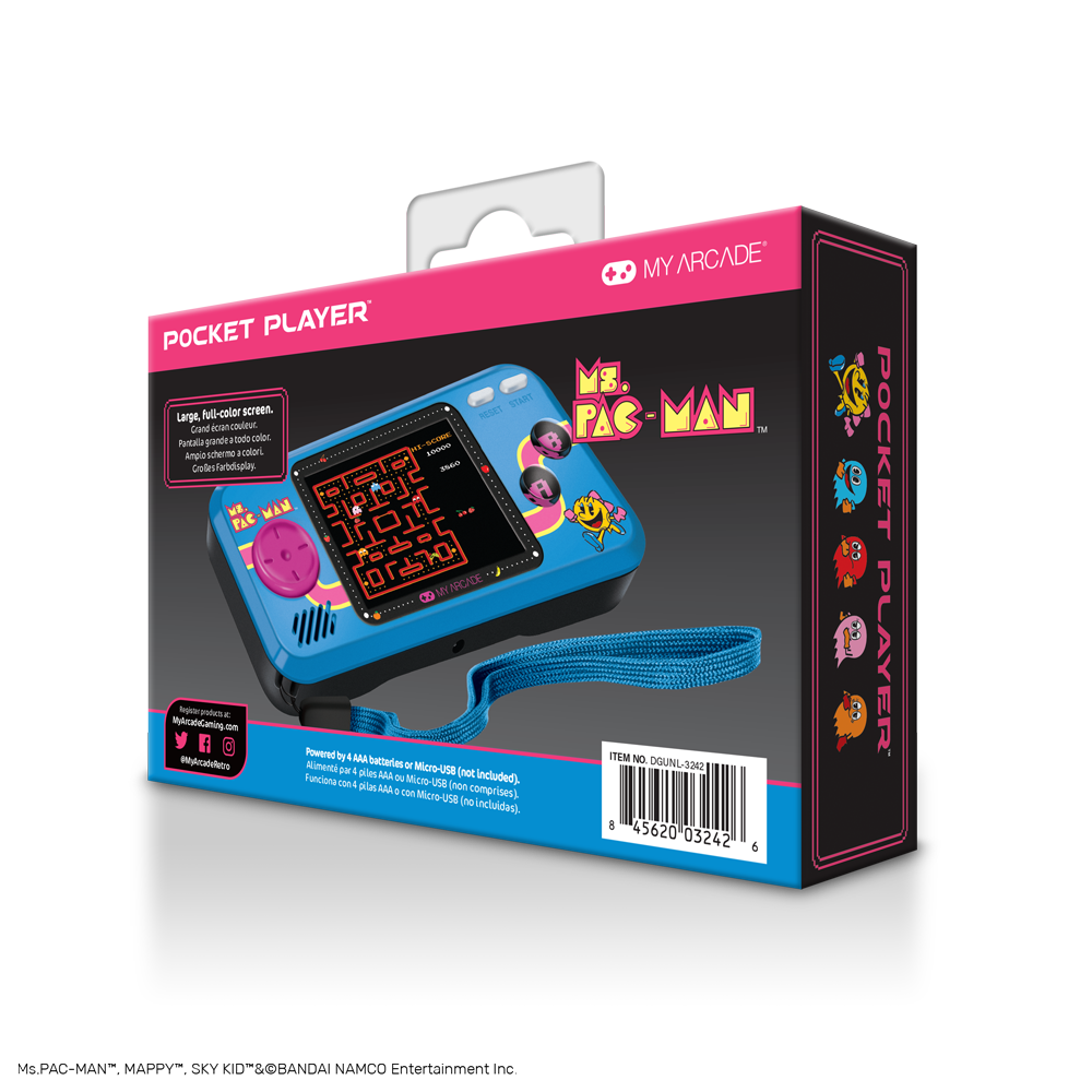 Ms.PAC-MAN™ Pocket Player™ package back
