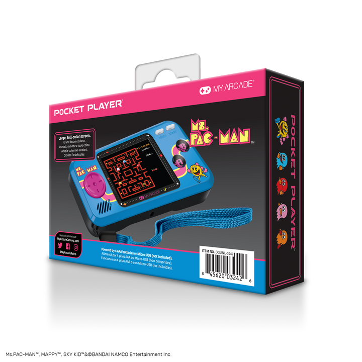 Ms.PAC-MAN™ Pocket Player™ package back